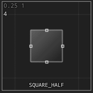 SQUARE_HALF shape